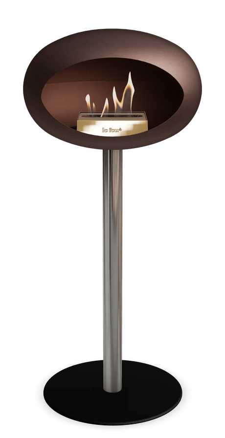 Le Feu - Dome Mocca Ground Steel High Pole - Fireplace - Majestic Patio