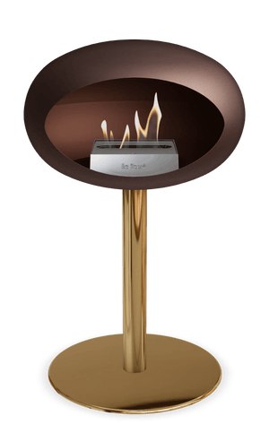 Le Feu - Dome Mocca Ground Steel Low Pole - Fireplace - Majestic Patio