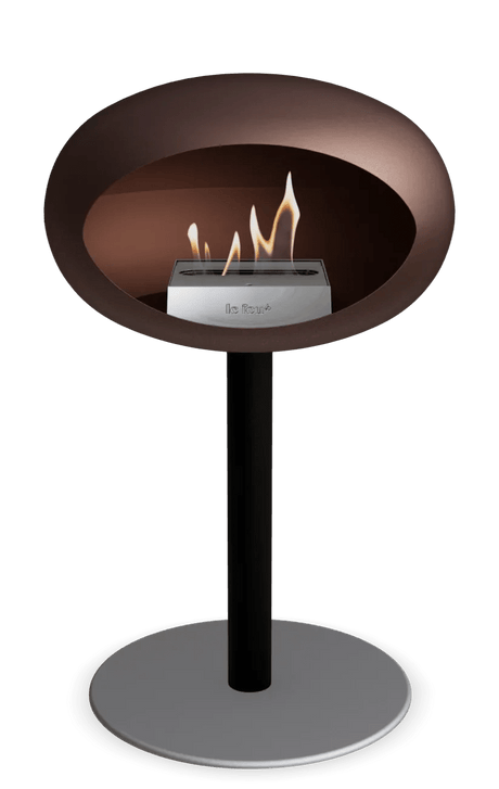 Le Feu - Dome Mocca Ground Steel Low Pole - Fireplace - Majestic Patio