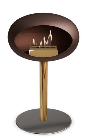 Le Feu - Dome Mocca Ground Steel Low Pole - Fireplace - Majestic Patio