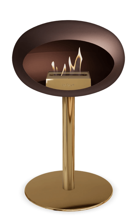 Le Feu - Dome Mocca Ground Steel Low Pole - Fireplace - Majestic Patio