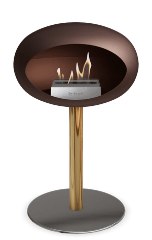 Le Feu - Dome Mocca Ground Steel Low Pole - Fireplace - Majestic Patio