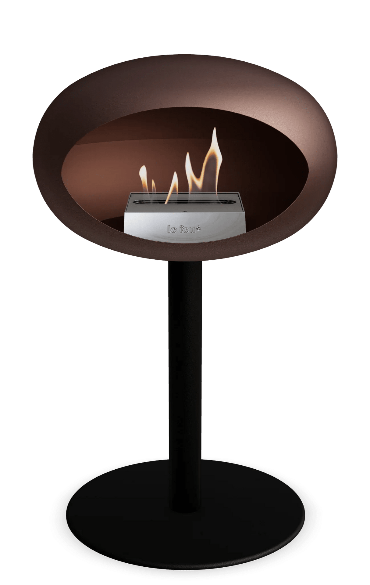 Le Feu - Dome Mocca Ground Steel Low Pole - Fireplace - Majestic Patio