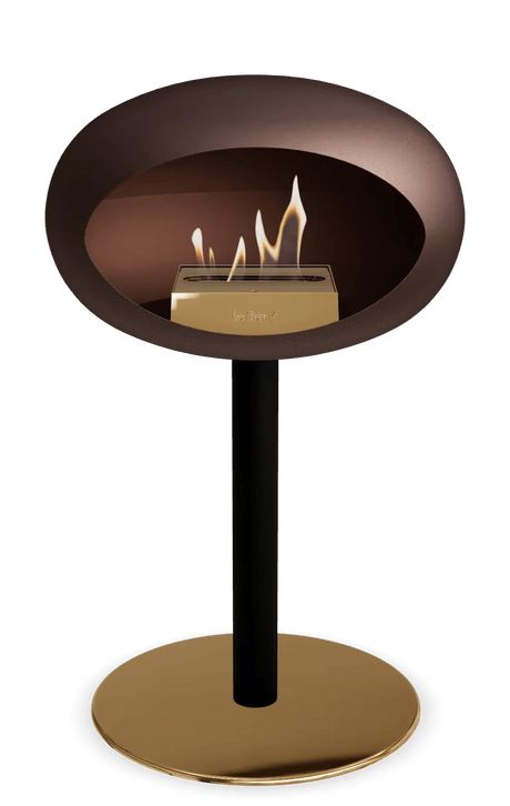 Le Feu - Dome Mocca Ground Steel Low Pole - Fireplace - Majestic Patio