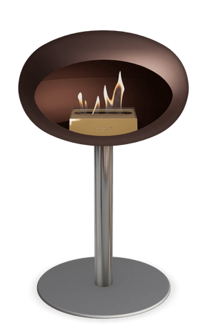 Le Feu - Dome Mocca Ground Steel Low Pole - Fireplace - Majestic Patio