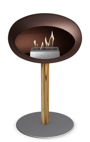 Le Feu - Dome Mocca Ground Steel Low Pole - Fireplace - Majestic Patio