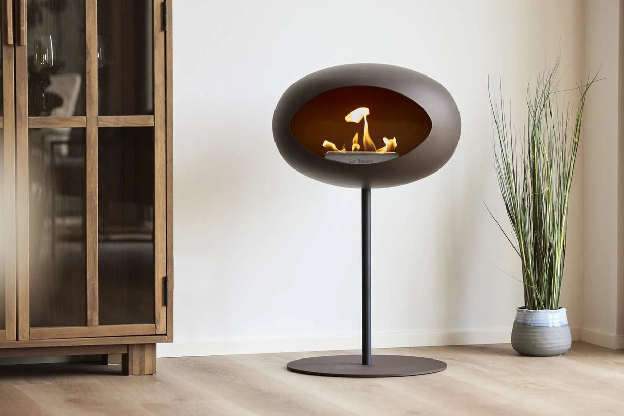 Le Feu - Dome Mocca Ground Steel Low Pole - Fireplace - Majestic Patio