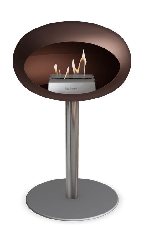 Le Feu - Dome Mocca Ground Steel Low Pole - Fireplace - Majestic Patio