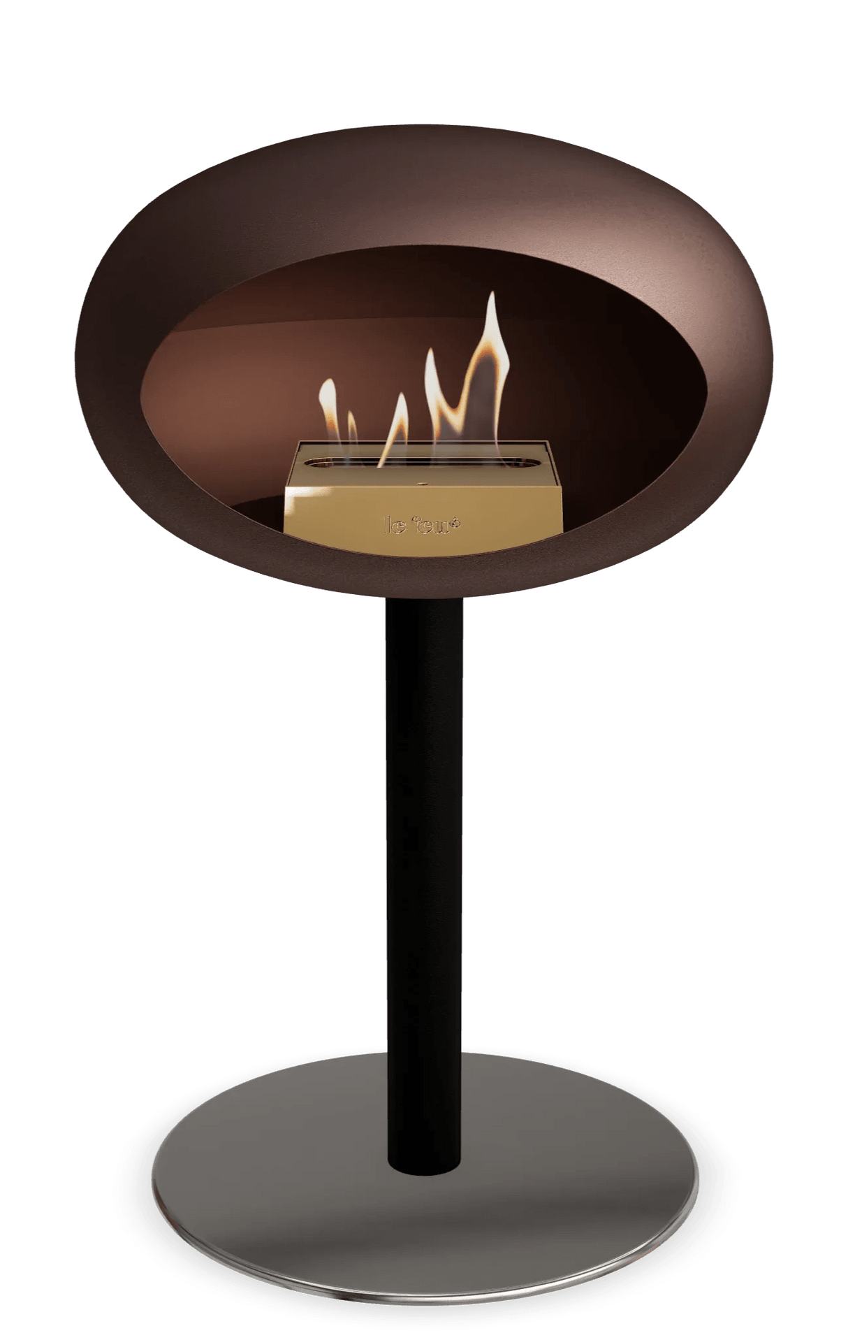 Le Feu - Dome Mocca Ground Steel Low Pole - Fireplace - Majestic Patio