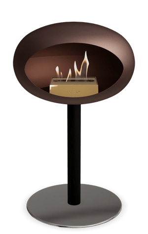 Le Feu - Dome Mocca Ground Steel Low Pole - Fireplace - Majestic Patio