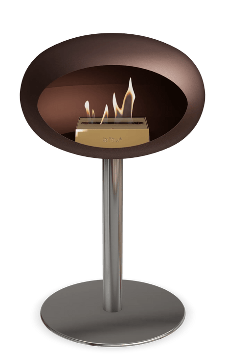 Le Feu - Dome Mocca Ground Steel Low Pole - Fireplace - Majestic Patio