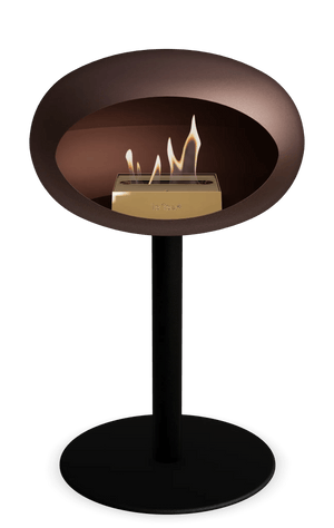 Le Feu - Dome Mocca Ground Steel Low Pole - Fireplace - Majestic Patio