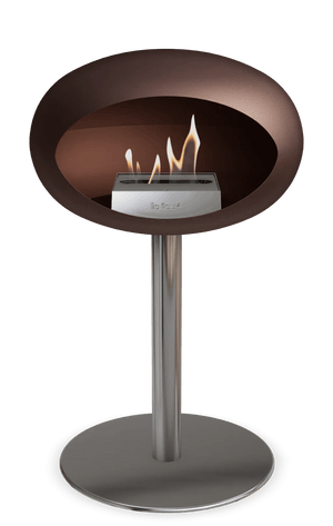 Le Feu - Dome Mocca Ground Steel Low Pole - Fireplace - Majestic Patio