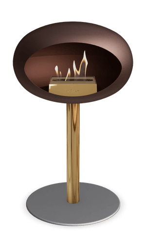 Le Feu - Dome Mocca Ground Steel Low Pole - Fireplace - Majestic Patio