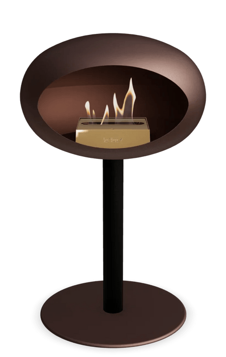 Le Feu - Dome Mocca Ground Steel Low Pole - Fireplace - Majestic Patio