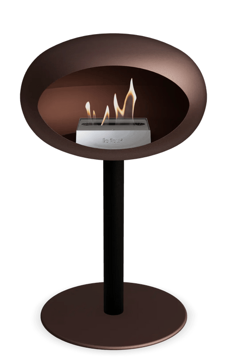 Le Feu - Dome Mocca Ground Steel Low Pole - Fireplace - Majestic Patio