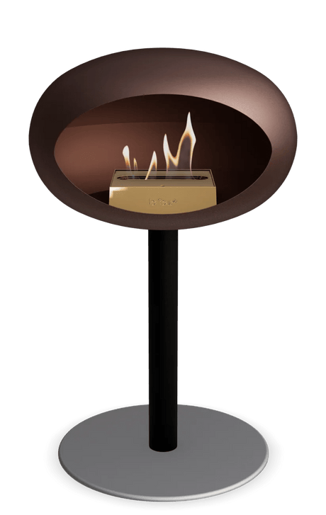 Le Feu - Dome Mocca Ground Steel Low Pole - Fireplace - Majestic Patio