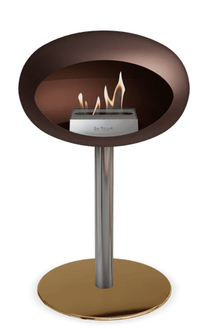 Le Feu - Dome Mocca Ground Steel Low Pole - Fireplace - Majestic Patio