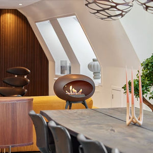 Le Feu - Dome Mocca Ground Wood Low - Fireplace - Majestic Patio