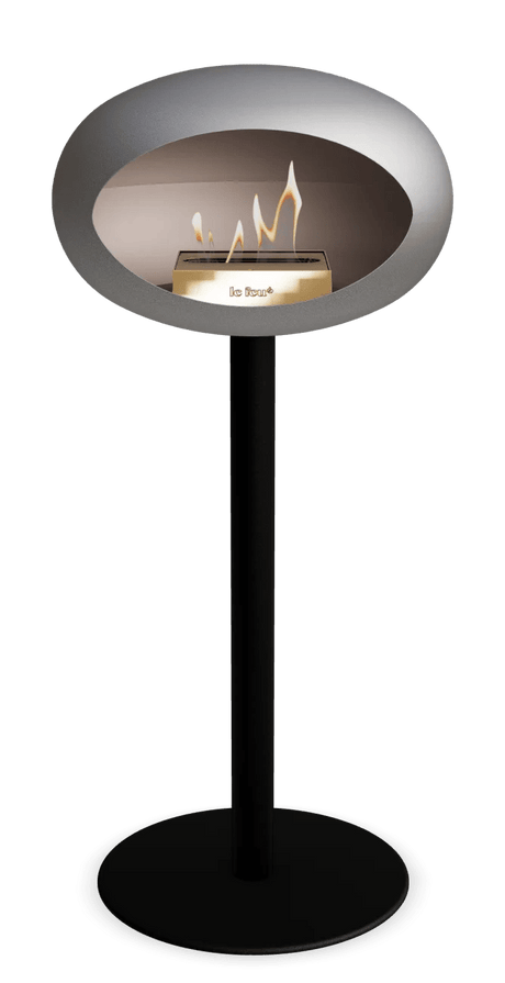 Le Feu - Dome Nickel Ground Steel High Pole - Fireplace - Majestic Patio