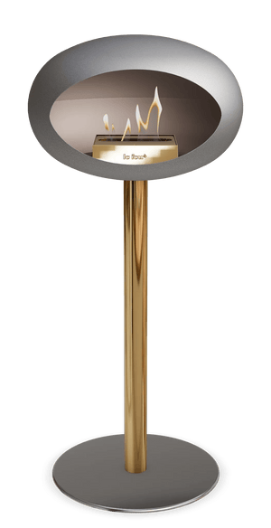 Le Feu - Dome Nickel Ground Steel High Pole - Fireplace - Majestic Patio