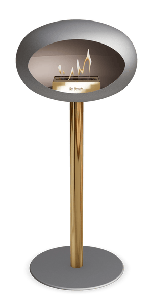 Le Feu - Dome Nickel Ground Steel High Pole - Fireplace - Majestic Patio