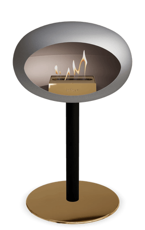 Le Feu - Dome Nickel Ground Steel Low Pole - Fireplace - Majestic Patio