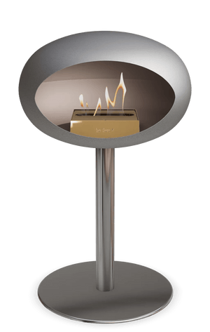 Le Feu - Dome Nickel Ground Steel Low Pole - Fireplace - Majestic Patio