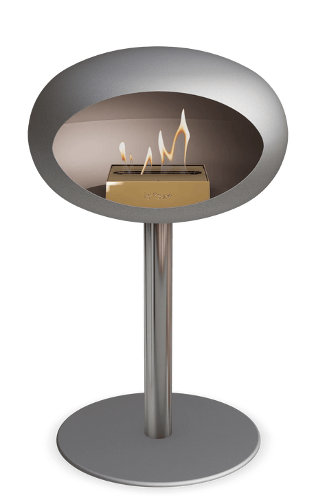 Le Feu - Dome Nickel Ground Steel Low Pole - Fireplace - Majestic Patio