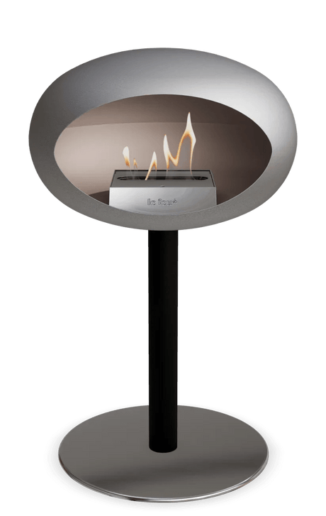 Le Feu - Dome Nickel Ground Steel Low Pole - Fireplace - Majestic Patio