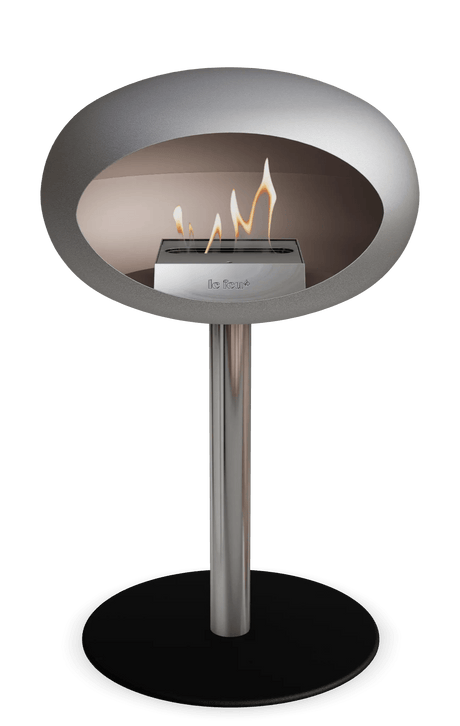 Le Feu - Dome Nickel Ground Steel Low Pole - Fireplace - Majestic Patio