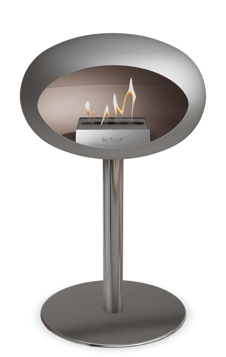 Le Feu - Dome Nickel Ground Steel Low Pole - Fireplace - Majestic Patio