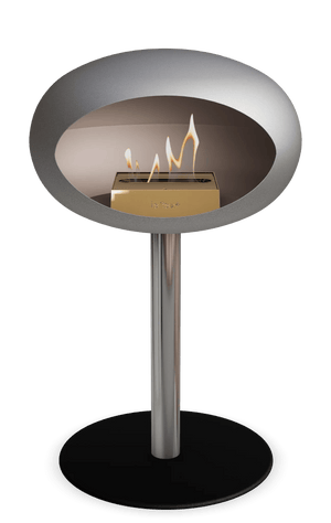 Le Feu - Dome Nickel Ground Steel Low Pole - Fireplace - Majestic Patio