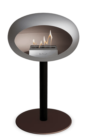 Le Feu - Dome Nickel Ground Steel Low Pole - Fireplace - Majestic Patio