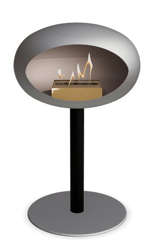 Le Feu - Dome Nickel Ground Steel Low Pole - Fireplace - Majestic Patio