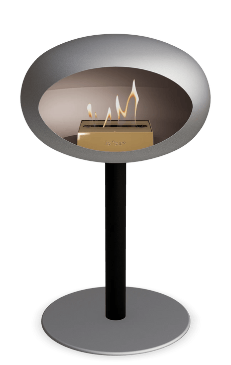 Le Feu - Dome Nickel Ground Steel Low Pole - Fireplace - Majestic Patio