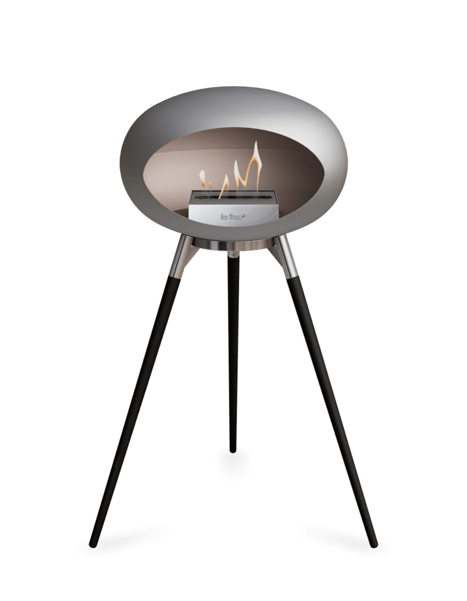 Le Feu - Dome Nickel Ground Wood High - Fireplace - Majestic Patio