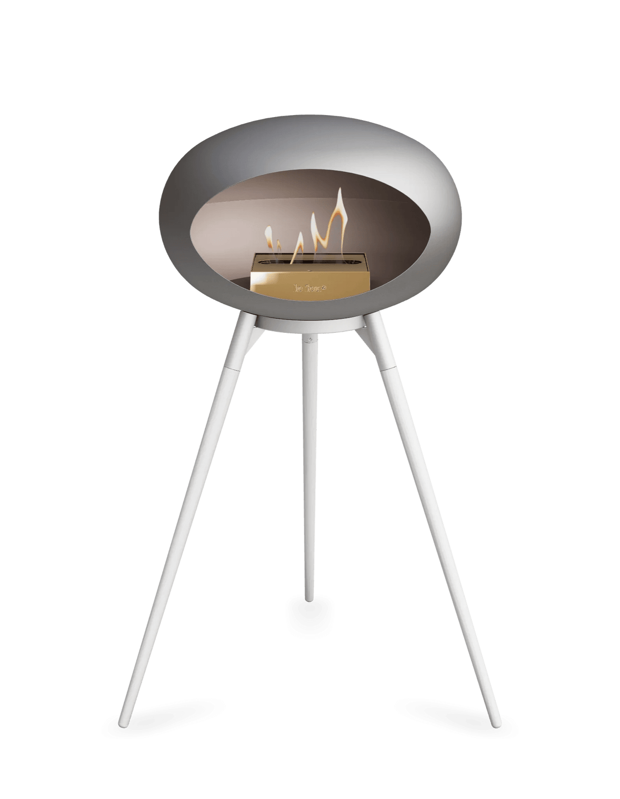 Le Feu - Dome Nickel Ground Wood High - Fireplace - Majestic Patio