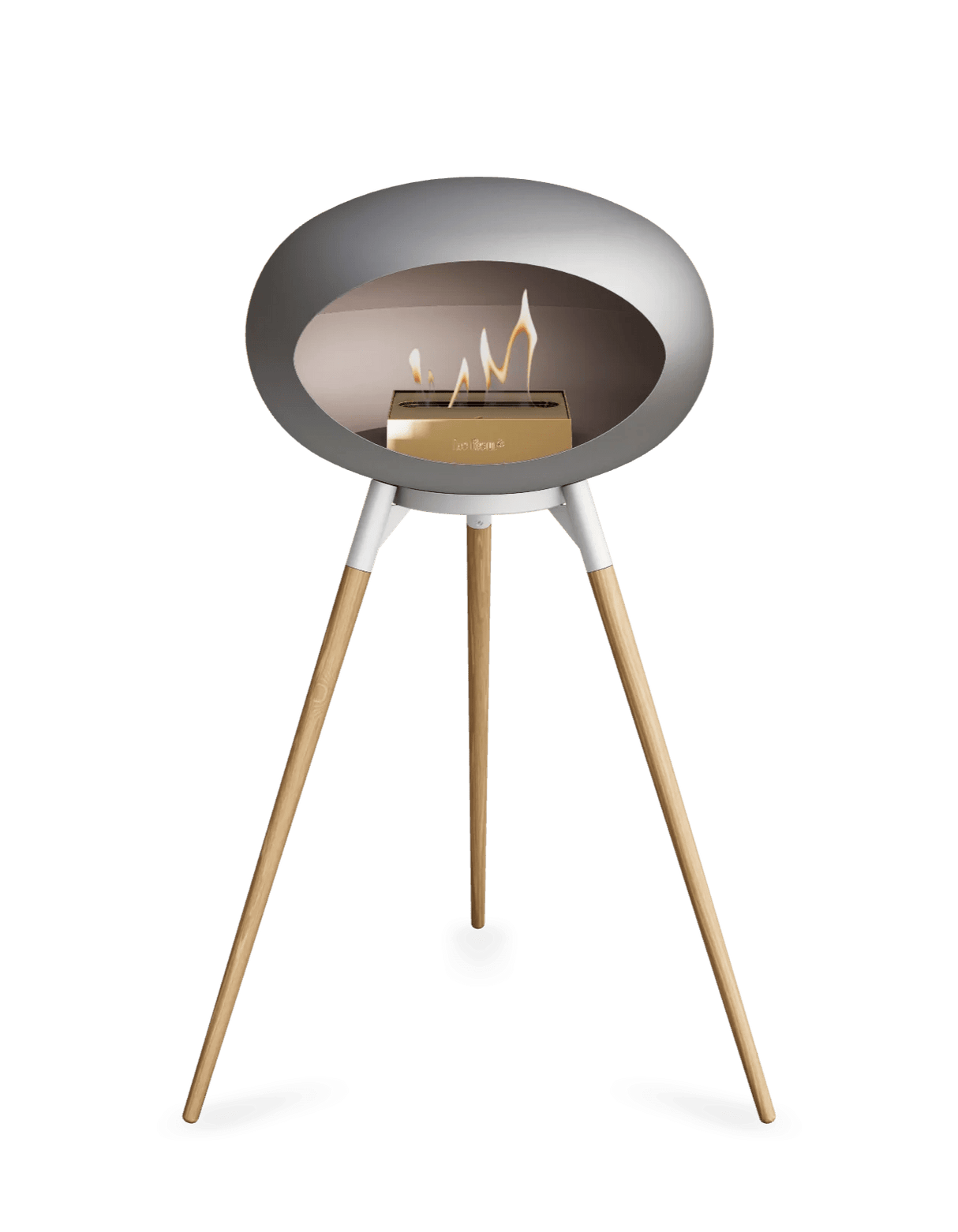 Le Feu - Dome Nickel Ground Wood High - Fireplace - Majestic Patio