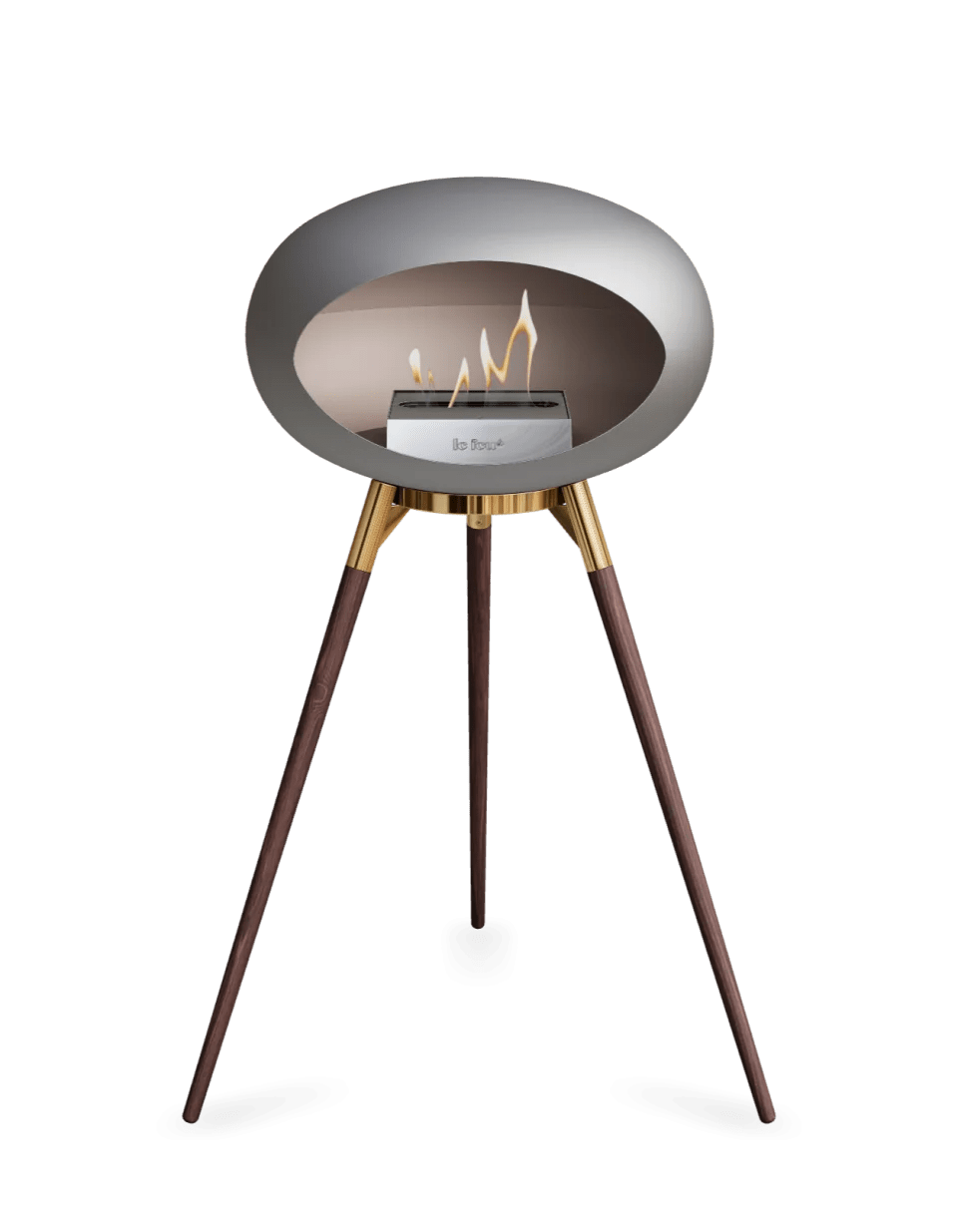 Le Feu - Dome Nickel Ground Wood High - Fireplace - Majestic Patio