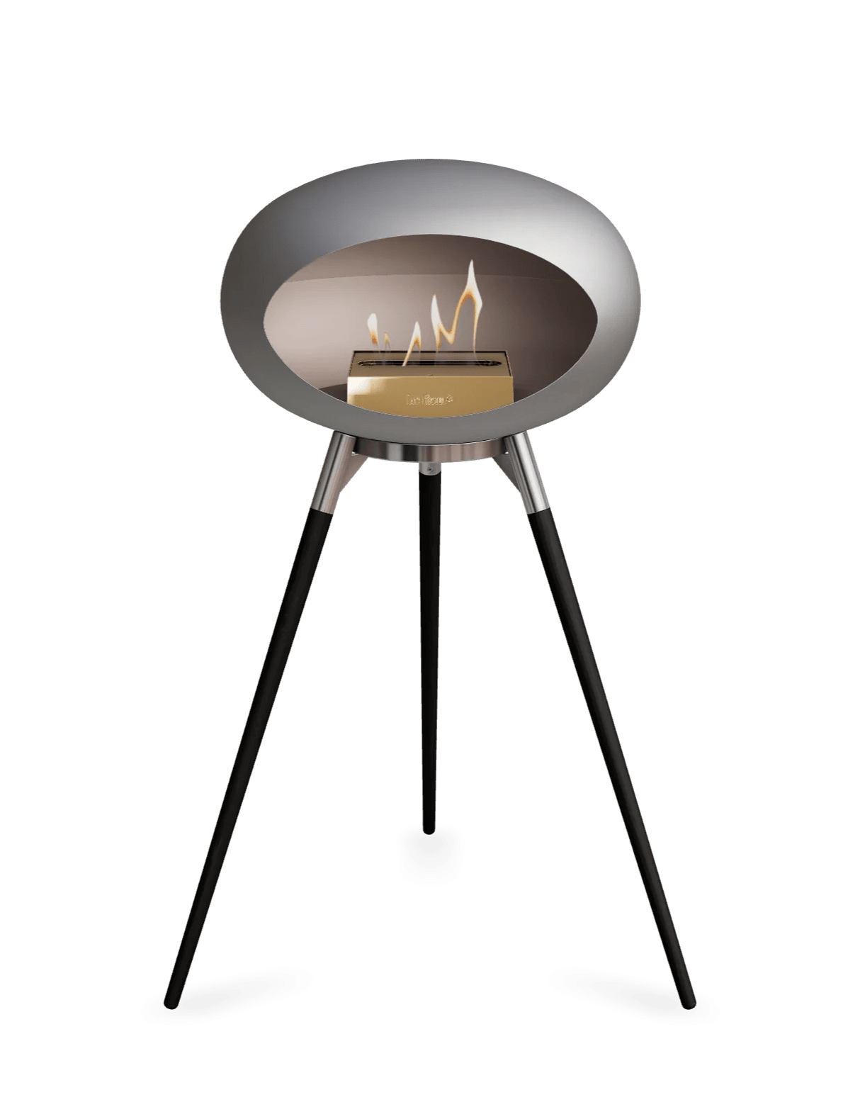 Le Feu - Dome Nickel Ground Wood High - Fireplace - Majestic Patio