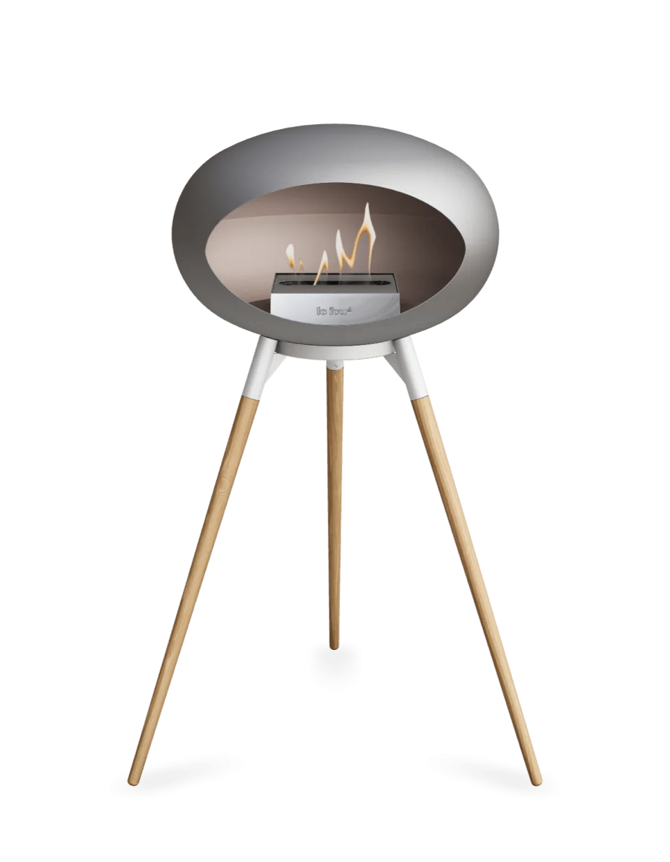 Le Feu - Dome Nickel Ground Wood High - Fireplace - Majestic Patio