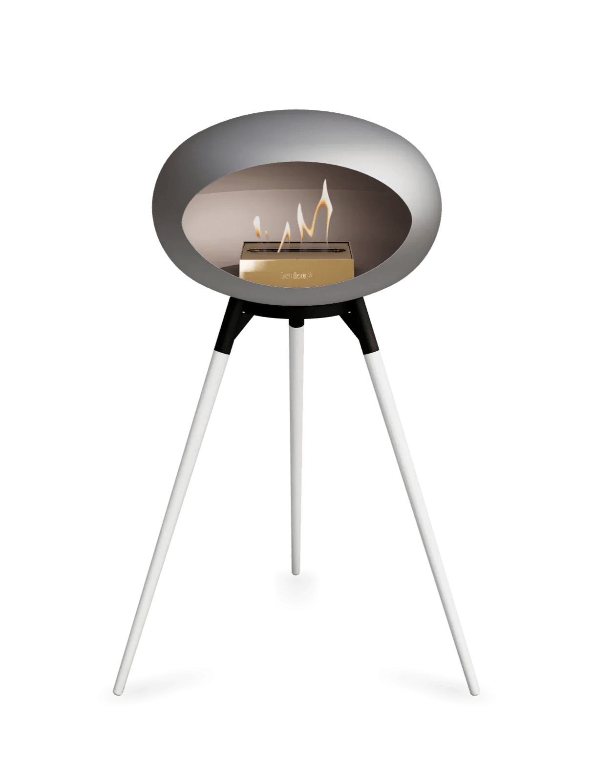 Le Feu - Dome Nickel Ground Wood High - Fireplace - Majestic Patio