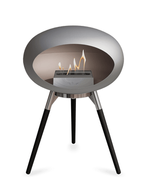 Le Feu - Dome Nickel Ground Wood Low - Fireplace - Majestic Patio