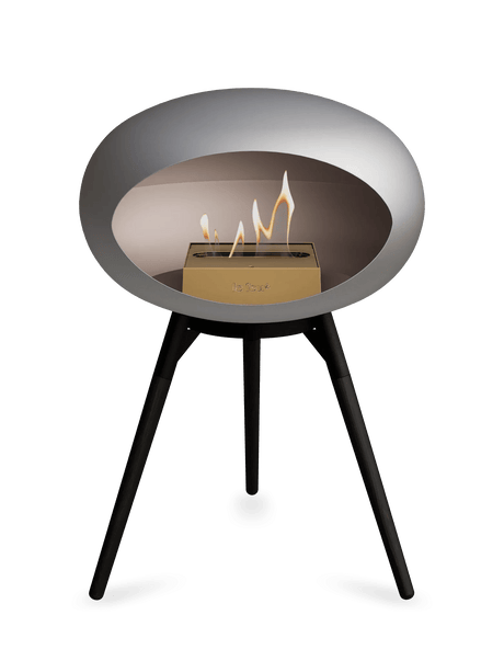 Le Feu - Dome Nickel Ground Wood Low - Fireplace - Majestic Patio