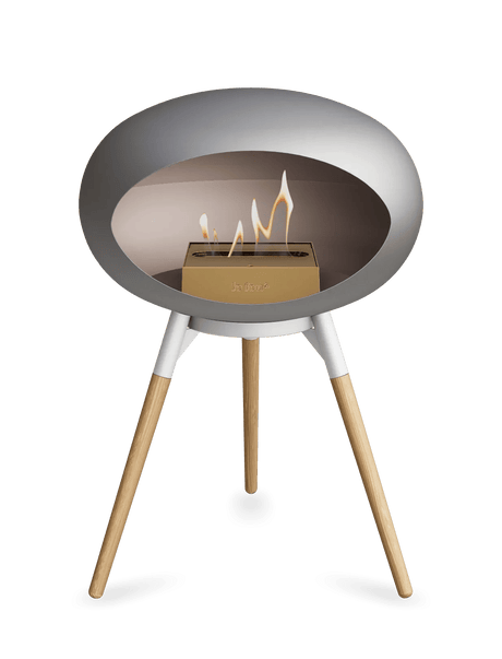 Le Feu - Dome Nickel Ground Wood Low - Fireplace - Majestic Patio