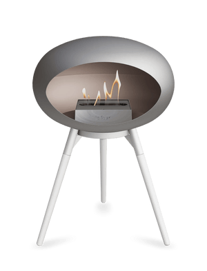 Le Feu - Dome Nickel Ground Wood Low - Fireplace - Majestic Patio