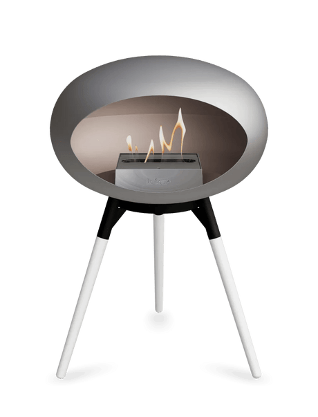 Le Feu - Dome Nickel Ground Wood Low - Fireplace - Majestic Patio