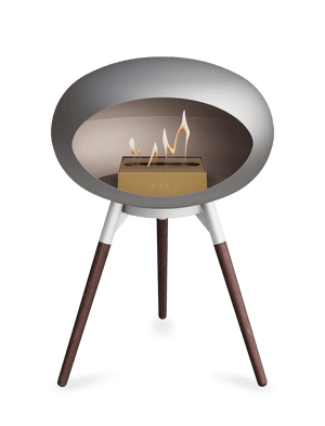 Le Feu - Dome Nickel Ground Wood Low - Fireplace - Majestic Patio