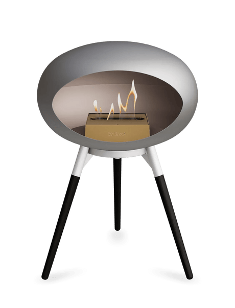 Le Feu - Dome Nickel Ground Wood Low - Fireplace - Majestic Patio